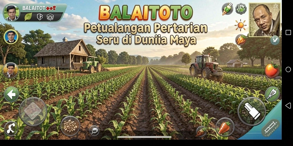 Tampilan menarik dari gameplay pertanian di BALAITOTO.