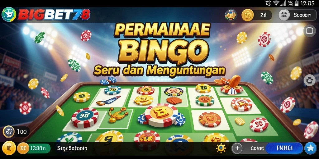 Tampilan menarik gameplay Bingo di BIGBET78.