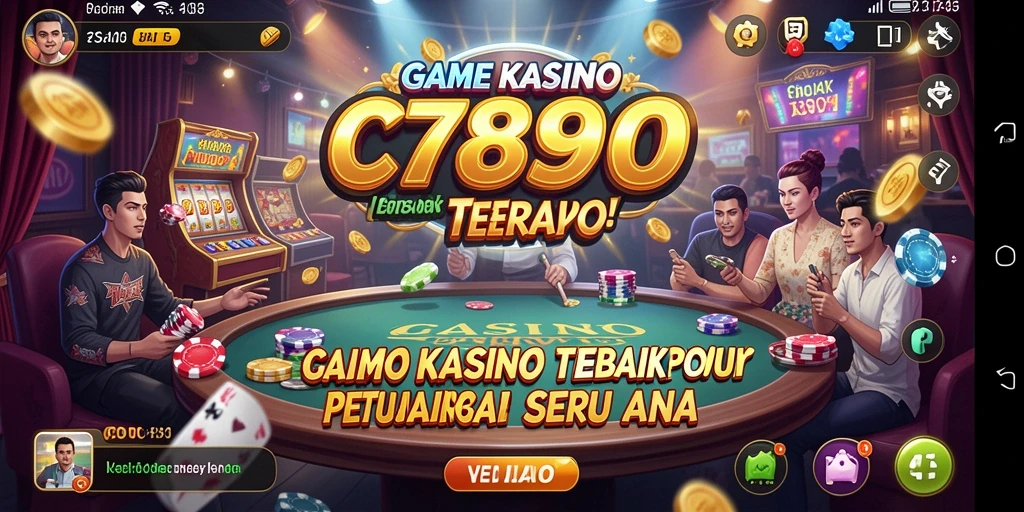 Tampilan gameplay seru di aplikasi kasino C7890.