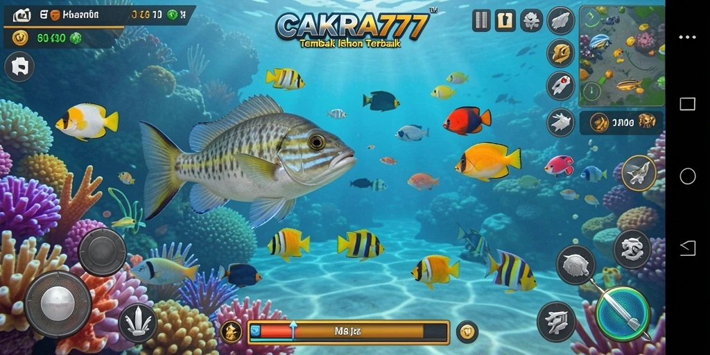 Tangkapan layar utama dari gameplay CAKRA777 yang intens dan penuh aksi.