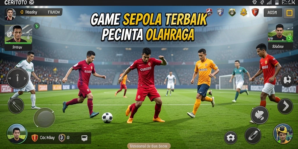 Tampilan permainan CERITOTO yang memukau dengan aksi sepak bola yang seru.