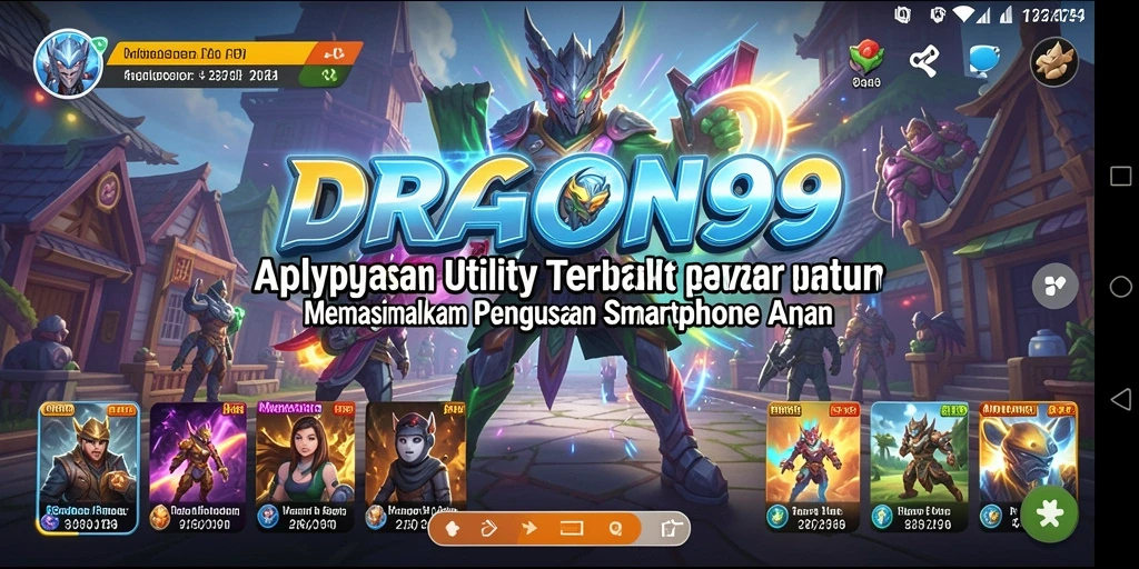 Tampilan antarmuka DRAGON99 yang sederhana dan fungsional.