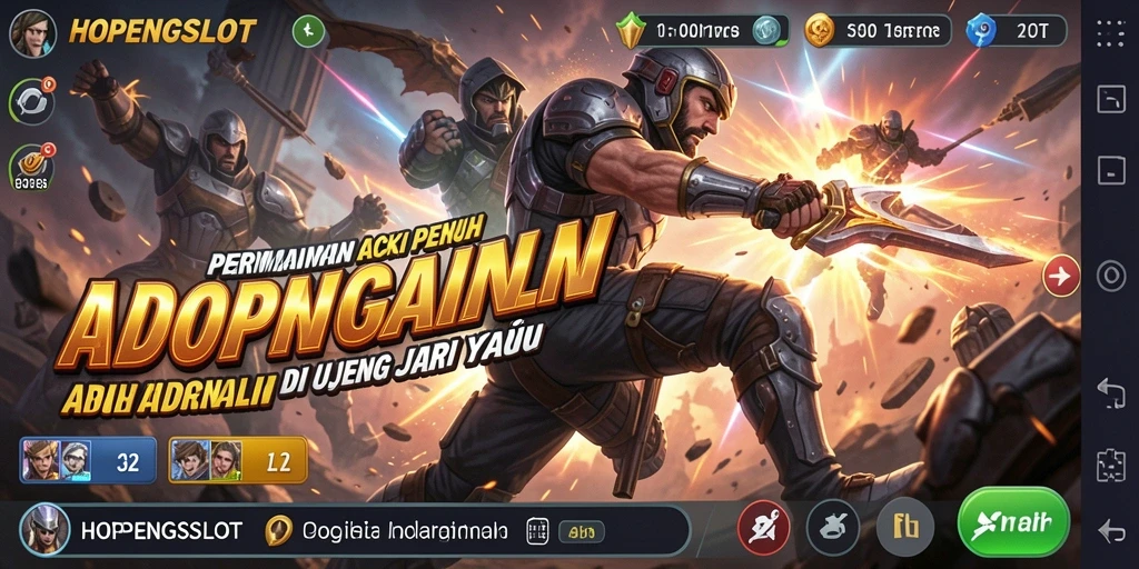 Tampilan gameplay seru HOPENGSLOT yang penuh aksi