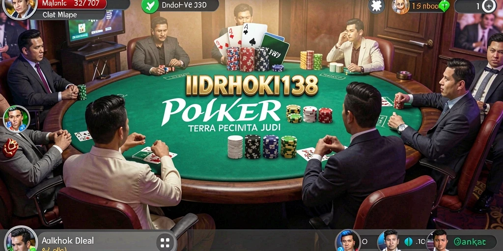 Tampilan gameplay menarik dari aplikasi Poker IDRHOKI138 yang memukau.