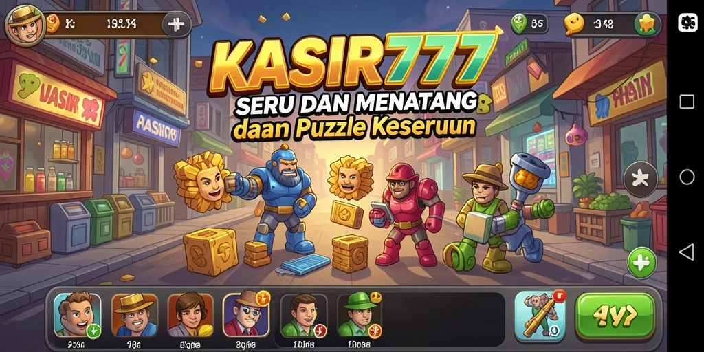 Screenshot gameplay KASIR777 menampilkan tantangan Puzzle yang menarik.