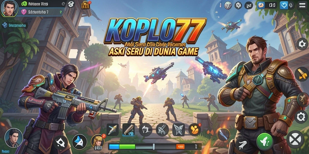 Menampilkan aksi seru dalam gameplay KOPLO77.