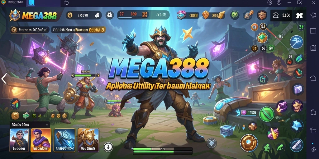 Tampilan antarmuka MEGA388 yang sederhana dan intuitif.