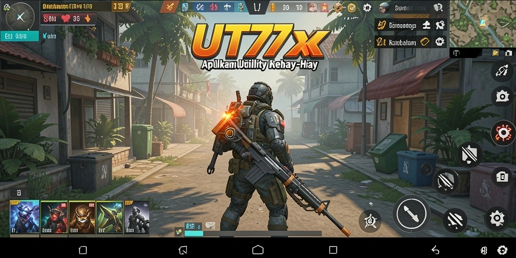 Tampilan utama UT77 dengan fitur pengingat dan manajemen tugas.