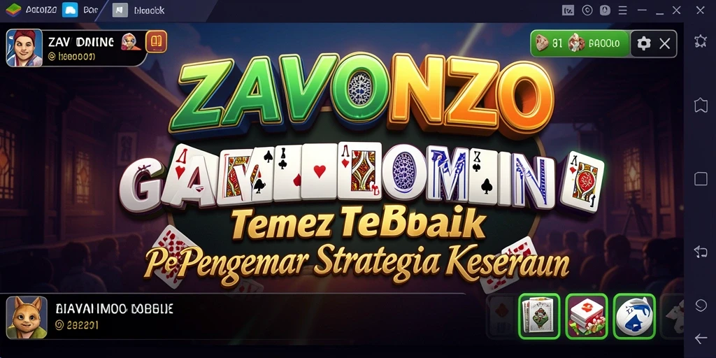 Tampilan menarik dari gameplay seru di ZAVONZO dengan Domino.