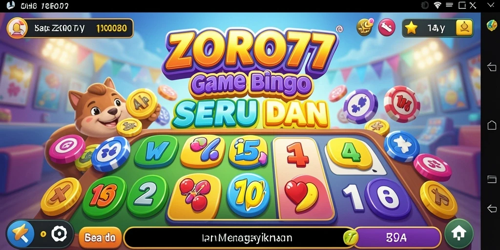 Tampilan gameplay ZORO77 yang menarik dan interaktif.